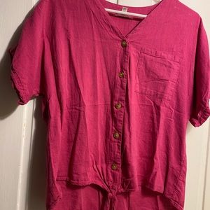 Cute pink top